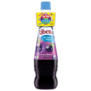 Ribena No Added Sugar Blackcurrant 850Ml