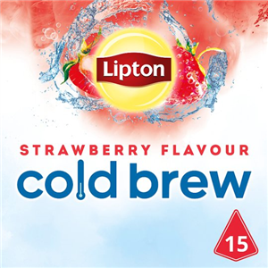 Lipton Cold Brew Strawberry Flavoured 15 Teabags 37.5G