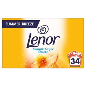 Lenor Tumble Dryer Sheets Summer 34Pk