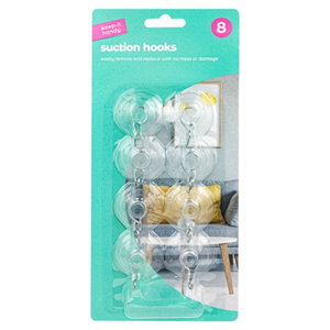 Keep It Handy Suction Hooks 8Pk