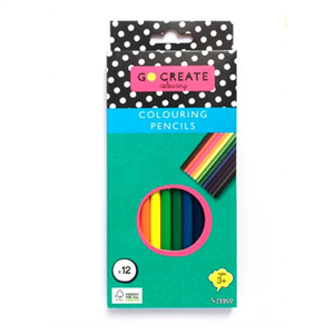 Go Create Coloured Pencils 12 Pack Epp