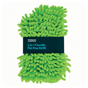 Tesco 2 In 1 Flat Mop Refill