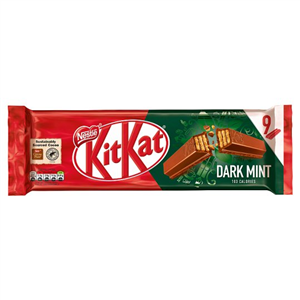 Kit Kat 2 Finger Dark Mint Biscuits 9 Pack 186.3G