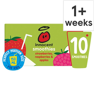 Innocent Kids Strawberry Raspberry & Apple 10X150ml