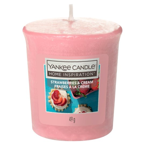 Yankee Votive Candle - Strawberries & Cream