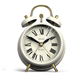 Jones Rise & Shine Matte Cream Alarm Clock