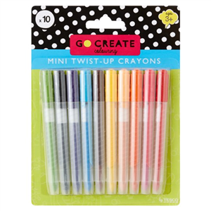 Go Create Mini Twist Up Crayons 12 Pack