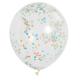 Pastel Confetti Balloons New