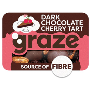 Graze Dark Chocolate Cherry Tart 40G