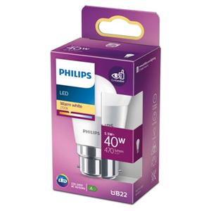 Philips Led 40W B22 Mini Globe Warm