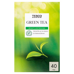 Tesco 40 Green Tea Bags 100G