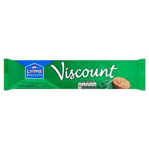 Lyons Viscount Mint Chocolate Biscuit 7 Pack 98G