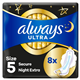 Always Ultra Secure Night Extra Sz5 Sanitary Towels 8Pk
