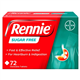 Rennie Sugar Free Chewable Tablets Spearmint 72'S