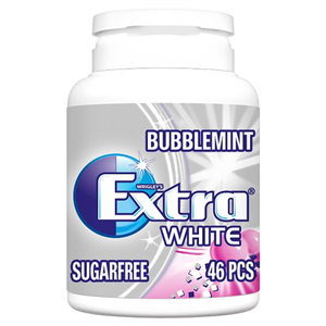 Wrigley Extra Bubblemint Gum Bottle 46 Pieces