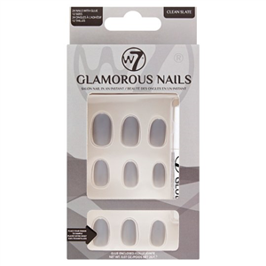 W7 Glamorous Nails Slate 24 Nail Set
