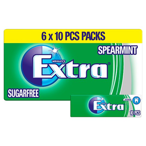 Wrigley's Extra Spearmint 6X10 Pieces 84G