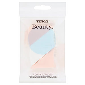 Tesco Essentials Cosmetic Wedges 4 Pack