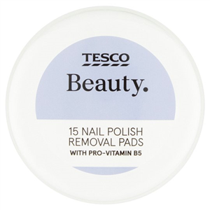 Tesco Nail Polish Remover Pads 15'S