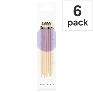 Tesco Cuticle Sticks 6 Pack