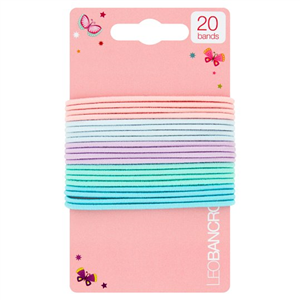 Leo Bancroft Kids Narrow Bands Aqua Mix 20 Pack
