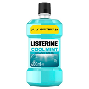 Listerine Mouthwash Cool Mint Milder Taste 600Ml