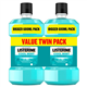 Listerine Mouthwash Cool Mint Milder Taste 2 X 600Ml