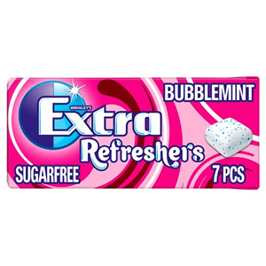 Wrigleys Extra Refresher's Gum Bubblemint 7 Pcs