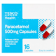 Tesco Paracetamol 500Mg 16 Capsules