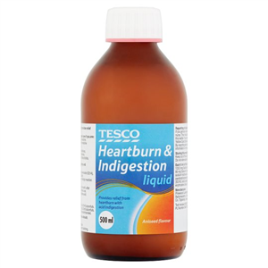 Tesco Heartburn And Indigestion Liquid Aniseed 500Ml