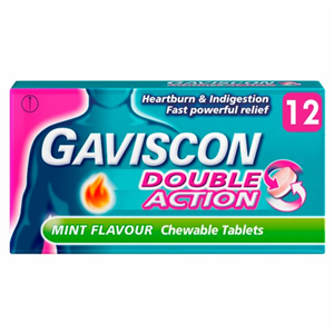 Gaviscon Double Action Mint 12 Tablets