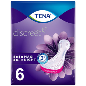 Tena Lady Maxi Night Bladder Weakness Pads 6 Pack