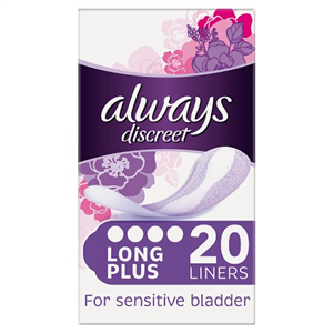Always Discreet Incontinence Liners Plus 20 Pack