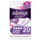 Always Discreet Incontinence Liners Plus 20 Pack