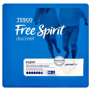 Tesco Freespirit Super Protection Large Pants 12 Pack
