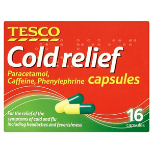 Tesco Cold Relief Capsules 16'S