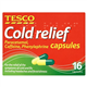 Tesco Cold Relief Capsules 16'S