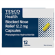 Tesco Blocked Nose Relief 12 Capsules