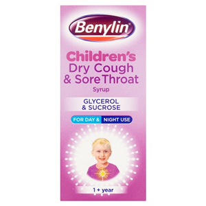 Benylin Kids Dry Cough & Sore Throat 125Ml