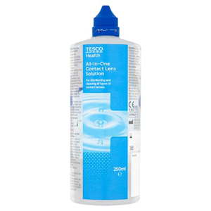 Tesco All In One Contact Lens Solution 250Ml