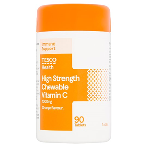 Tesco Chewable Vitamin C 1000Mg 90'S