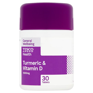 Tesco Turmeric And Vitamin D 30 Tablets