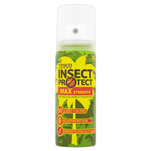 Tesco Max Strength Insect Repellent Spray 50 Ml