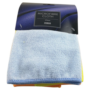 3 Piece Microfibre Cloths 3 Pack