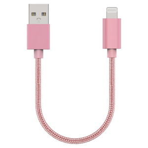 Tesco 15Cm Lightning Cable Rose Gold