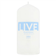 Tesco Medium Unfragranced Pillar Candle - White