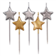Tesco Star Shape Candles 5 Pack