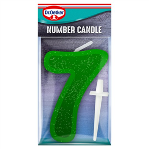 Dr. Oetker Number 7 Candle