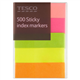 Tesco Sticky Index Markers 100 Sheet 5 Pack