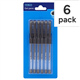 Tesco Classic Gel Pens Black 6 Pack
